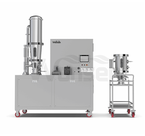 Granulador de leito fluidizado multifuncional de laboratório