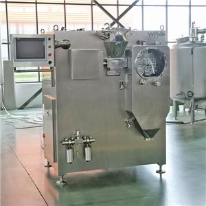 Compactador de rolos compacto e automático para granulação a seco em escala laboratorial/piloto.