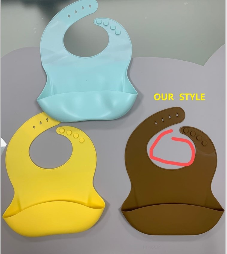 Supply Waterproof Silicone Baby Bid With Food Catcher Wholesale Factory