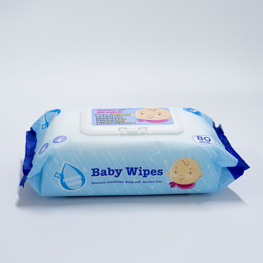 100% Alcohol Free Bamboo Biodegradable Baby Wet Wipes