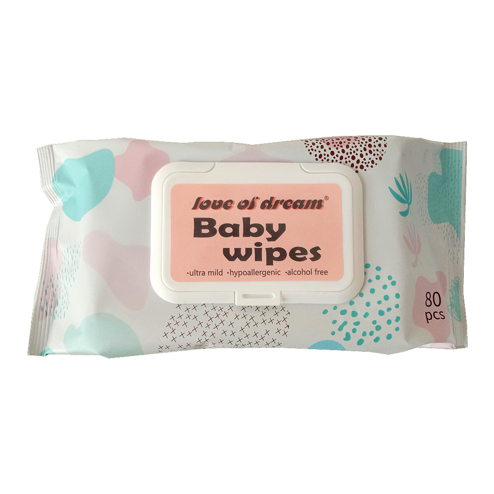 Ultra Mild Silky Soft Compact Handy 80pcs Baby Wet Wipes