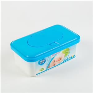 Manufacture OEM ODM 80Pcs 100Pcs 120Pcs Baby Wet Wipes Tissue in Plastic Container With Pop up Design