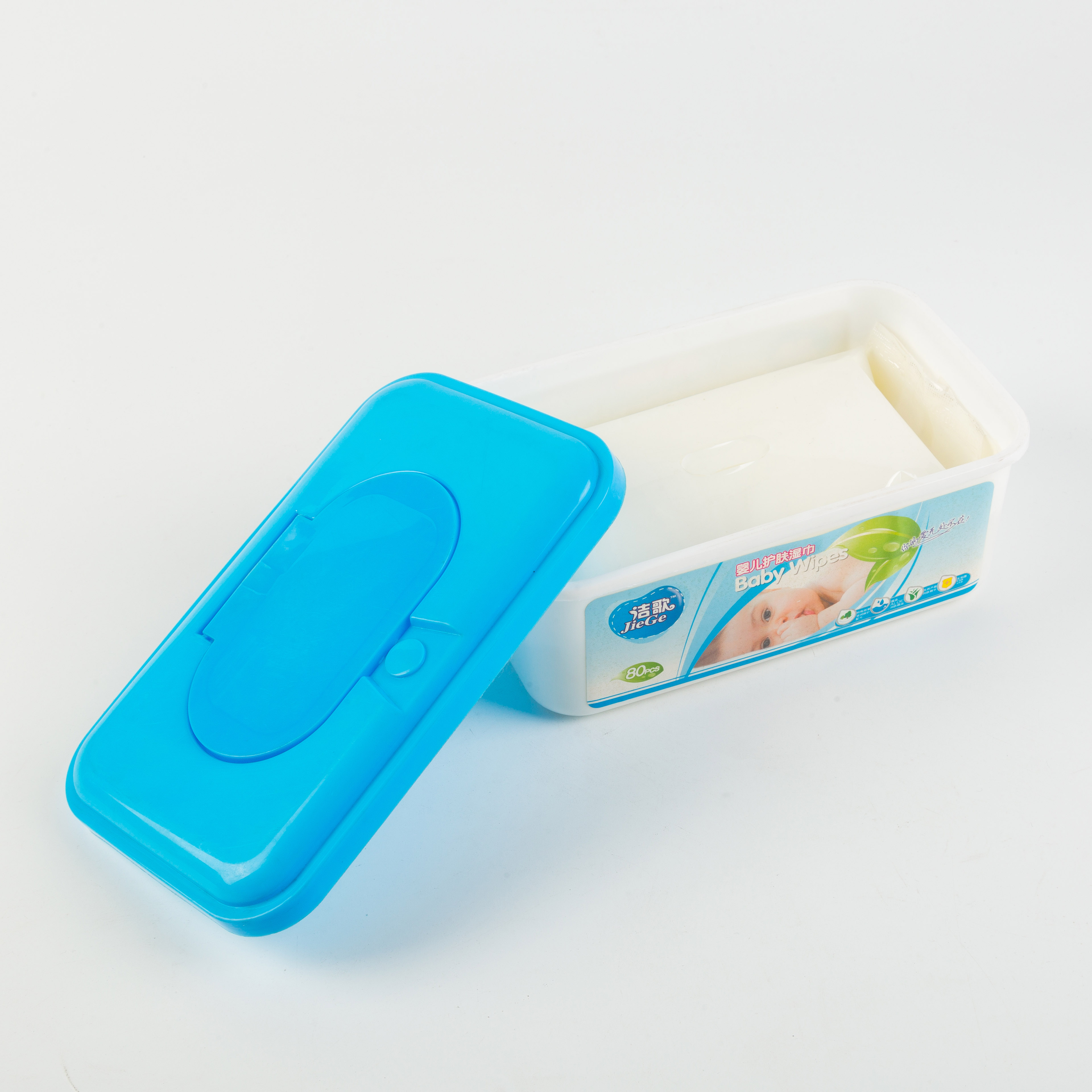 Wet Wipes Tissue in Plastic Container