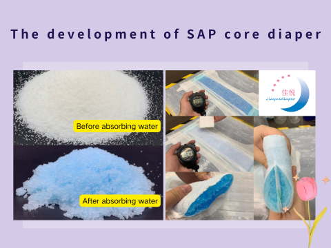 The development of SAP core diaper