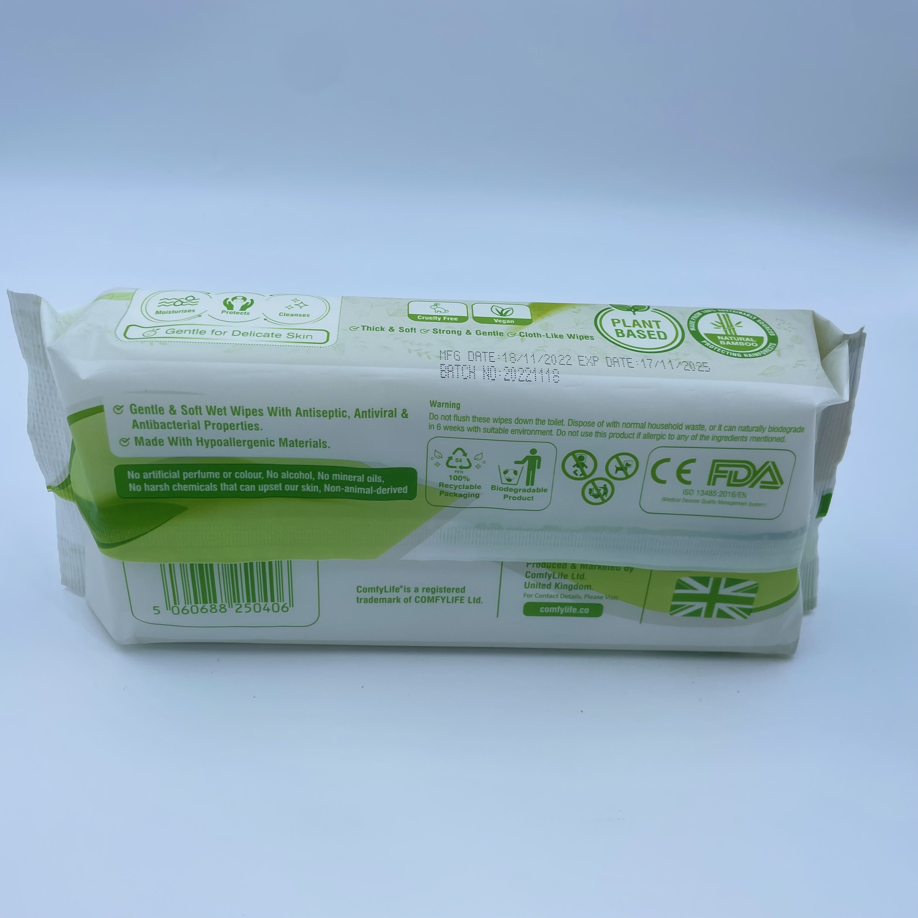 Non-irritating Clean Sensitive Skin Care Wet Adult Wipes