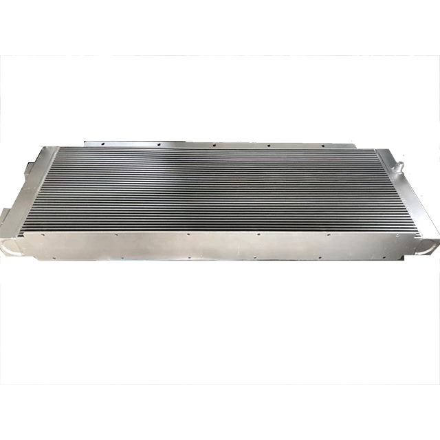 Automotive plate fin radiator