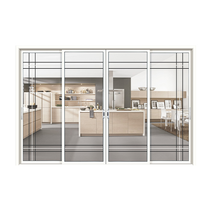 Bedroom Sliding Door With Retractable Flyscreen