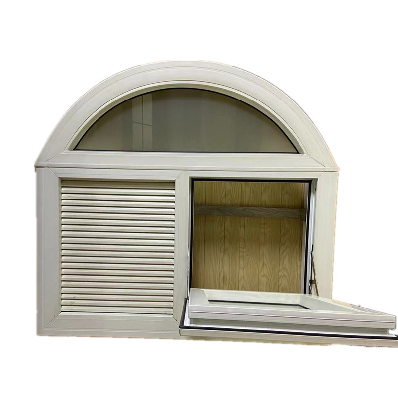 Arch Glass Fixed Window With Grille Design