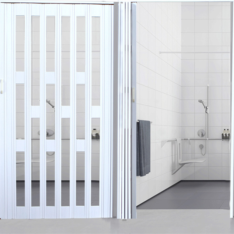 Patio PVC Soundproof Insulated Bi Folding Glass Door