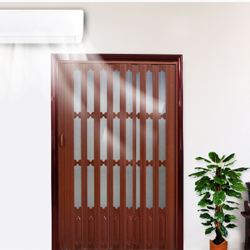 Patio PVC Soundproof Insulated Bi Folding Glass Door