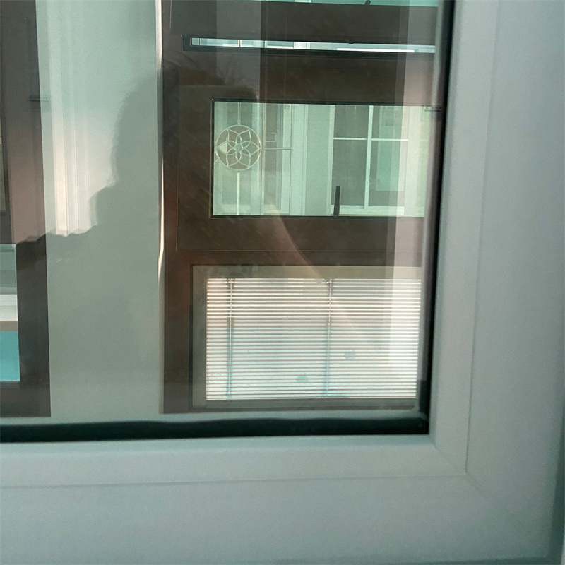 CE Solid Glass Sound Proof Custom PVC Frame Window