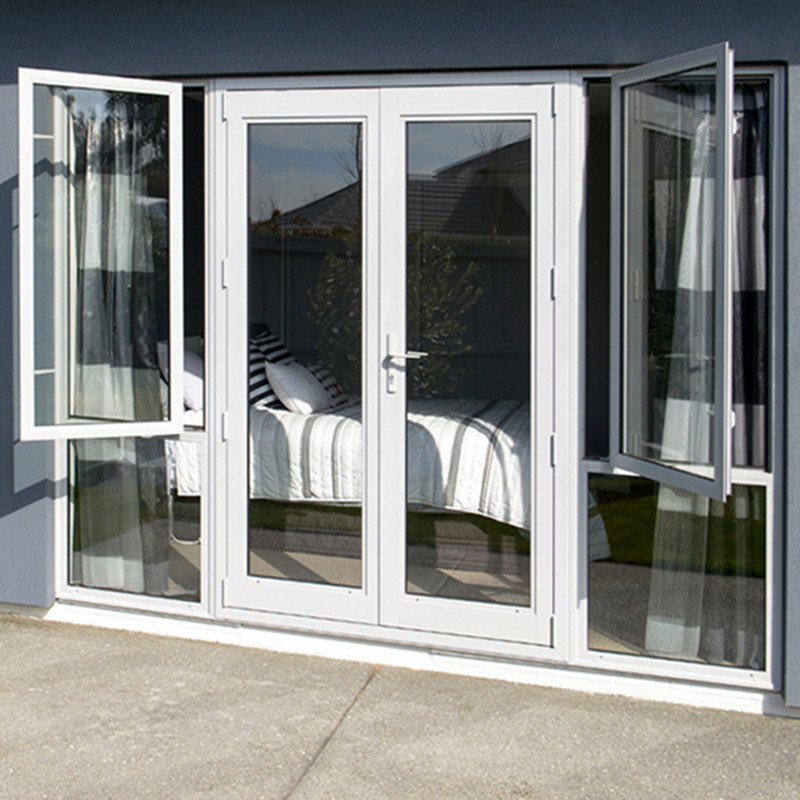 Aluminum French Hinged Swing Door With German Hardware