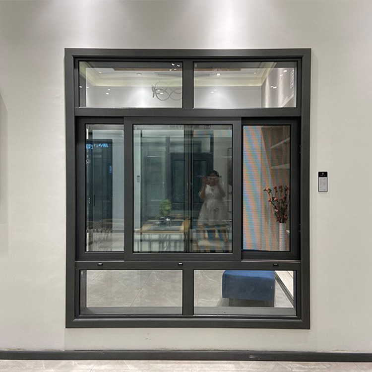 Aluminum Slider Double Glass Window