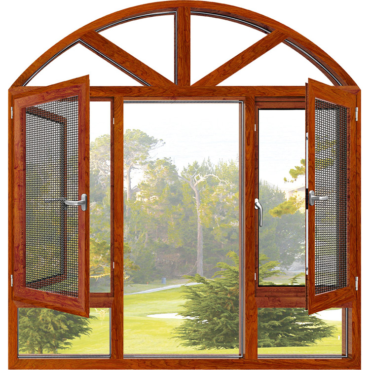 Double Color Casement Window With Crank
