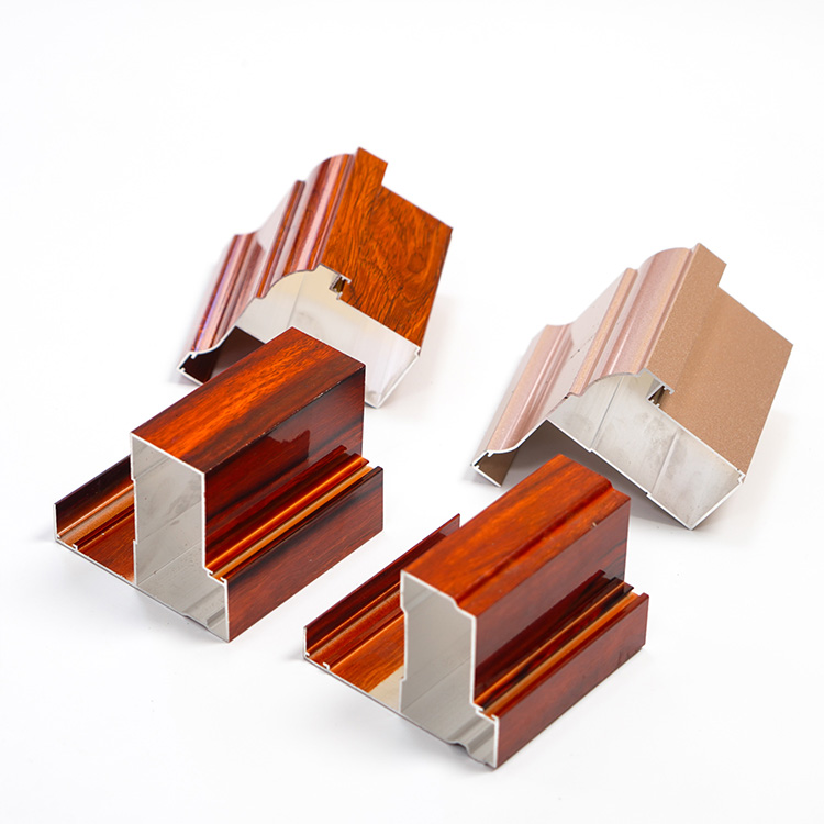 Wood Grain Aluminum Profile For Islands House Project