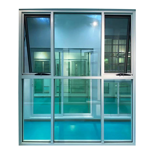 Hurricane Impact 110mm Frame Thermal Break Aluminum Low-E Glass Swing Window