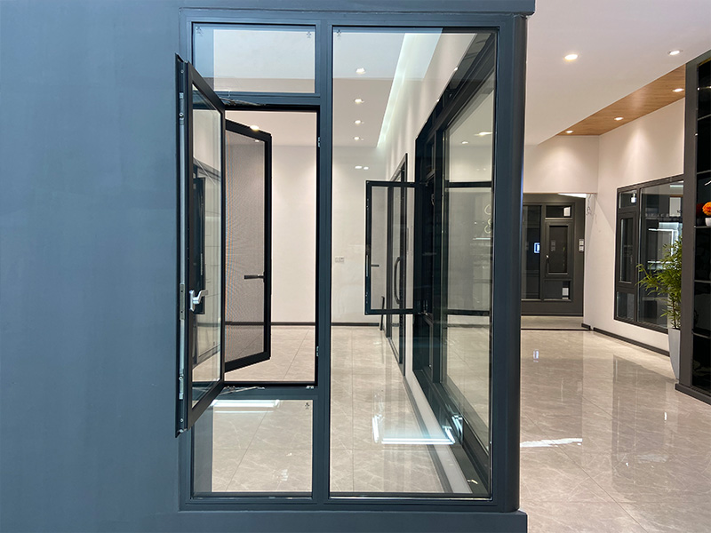 Powder Coating Casement Window With Falling Protecter