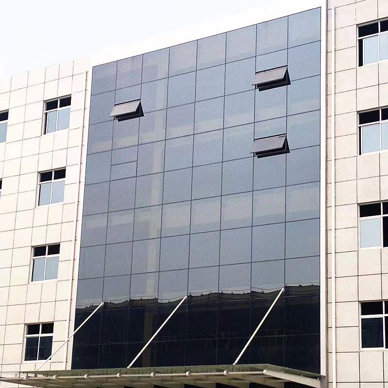 PVDF Coating Surface Customization Triple Glass Point Support And Cable Tension Curtain Wall