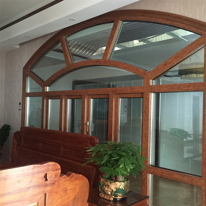 Aluminum Double Glazed Arch Doors Windows