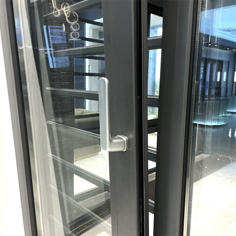 Simple Stype Hurrican Impact Thermal Break Aluminium Tilt &Turn Window with Mesh