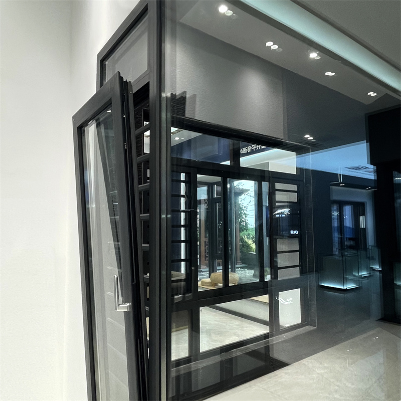 Simple Stype Hurrican Impact Thermal Break Aluminium Tilt &Turn Window with Mesh