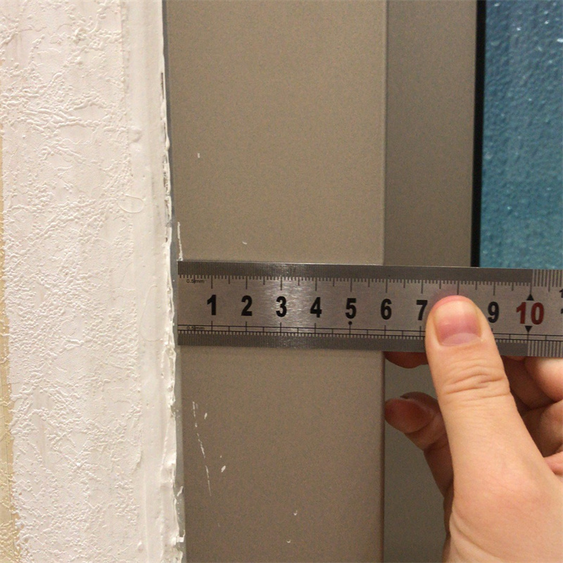 Semi-panel Aluminium Frame Grill 8mm Glass Swing Door