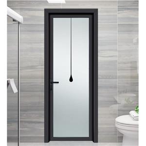 सेमी-पैनल एल्यूमिनियम फ्रेम ग्रिल 8 मिमी ग्लास स्विंग दरवाजा