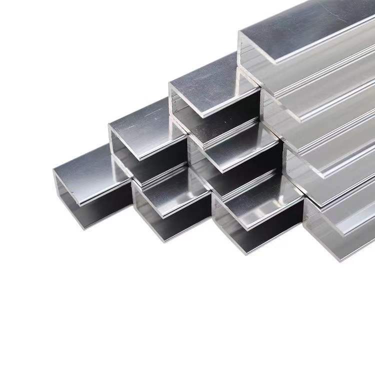 Aluminum 6063 Extrusion U-Shaped Tube Aluminium U Channel Railing Profile