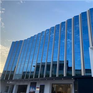 PVDF Coating Surface Customization Triple Glass Point Support And Cable Tension Curtain Wall