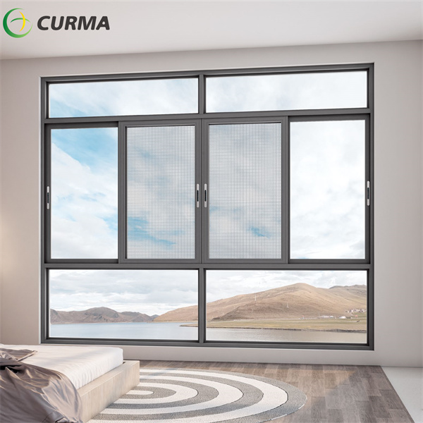 Aluminum Slider Double Glass Window