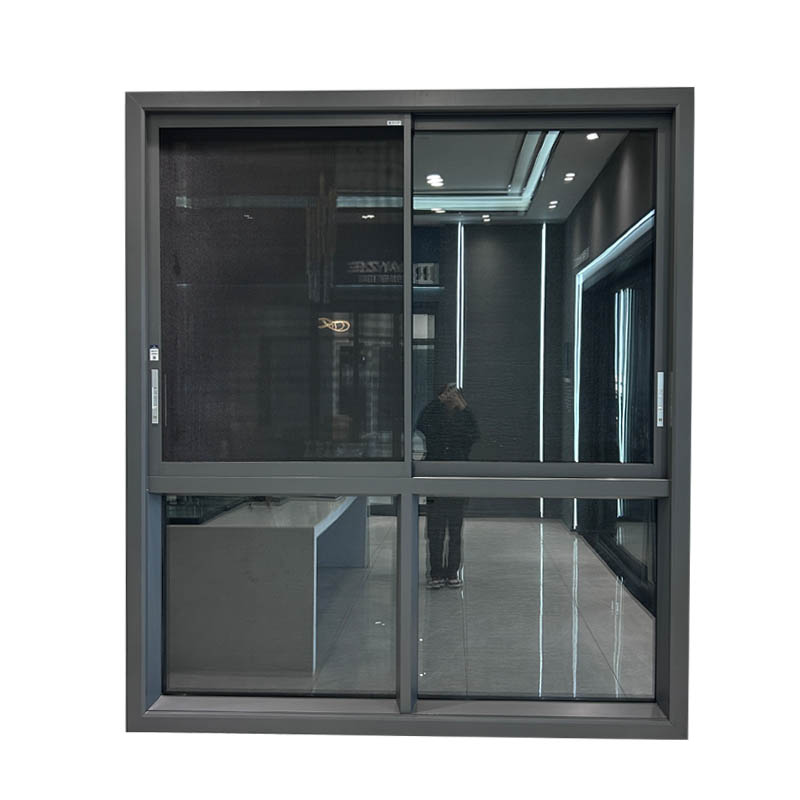 Aluminiumrahmen-Schiebefenster mit SS304-Moskitonetz