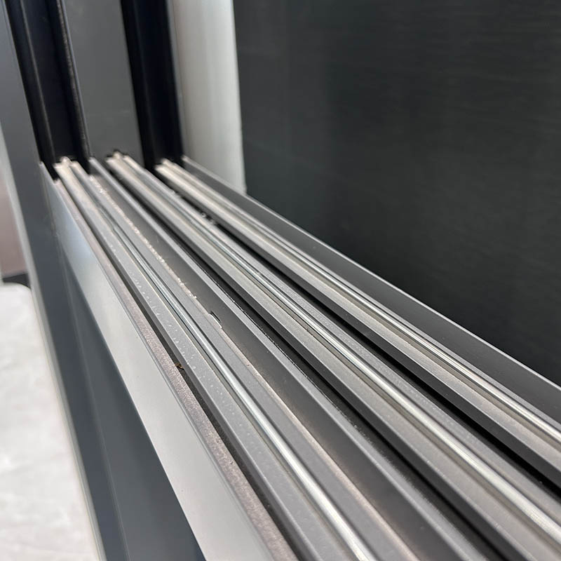 Aluminum Frame 6 Tracks Sliding Sash Window With SS304 Mosquito Net