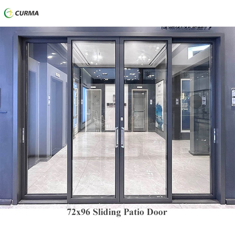 72x96 sliding patio door with blinds high quality aluminum exterior sliding doors for sale