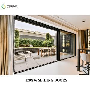 120x96 pintu gelangsar bangunan awam kalis angin cekap tenaga pintu gelangsar dua kaca