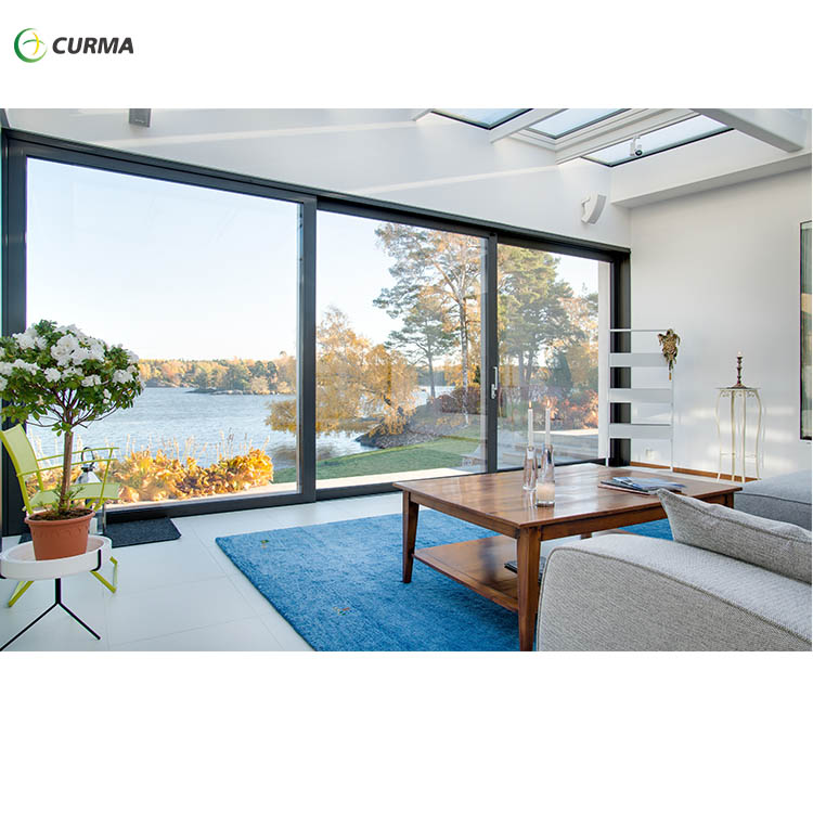 120x96 sliding doors public buildings wind resistant energy efficient double glazing sliding door