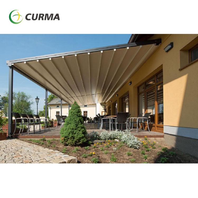 Curma Outdoor Gazebo Aluminum Folding Consevatory Awning Roof Pergola For Sale