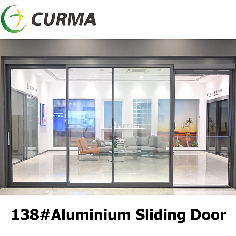 138#High-End Construction Pintu Aluminium Kalis Angin Kalis Udara Pintu Gelangsar