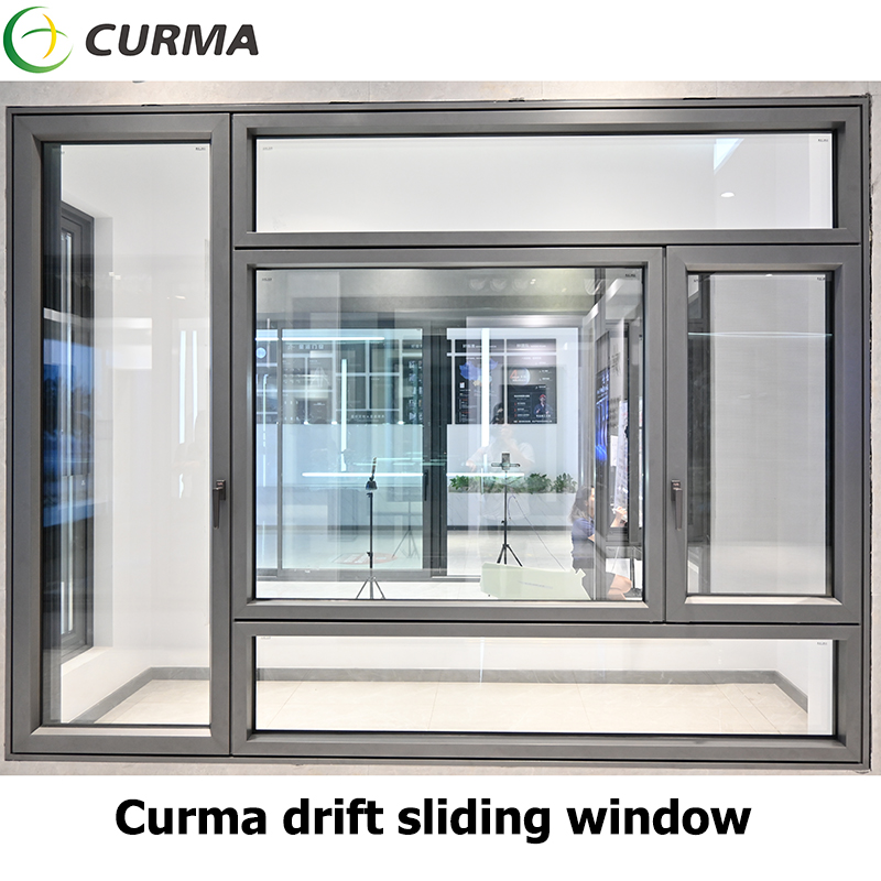 Curma Aluminium-Sonder-Drift-Horizontalschiebefenster für Zuhause