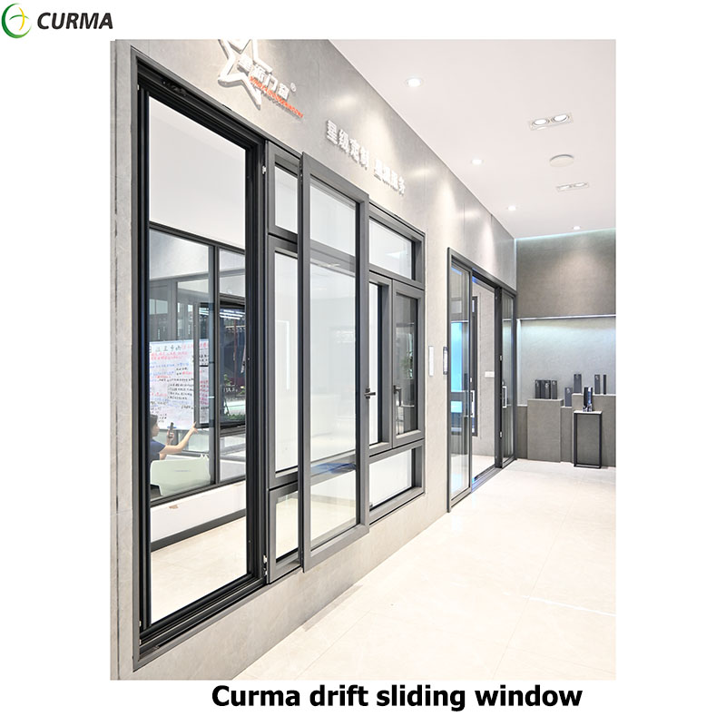 Curma aluminium custom drift horizontal sliding window for home
