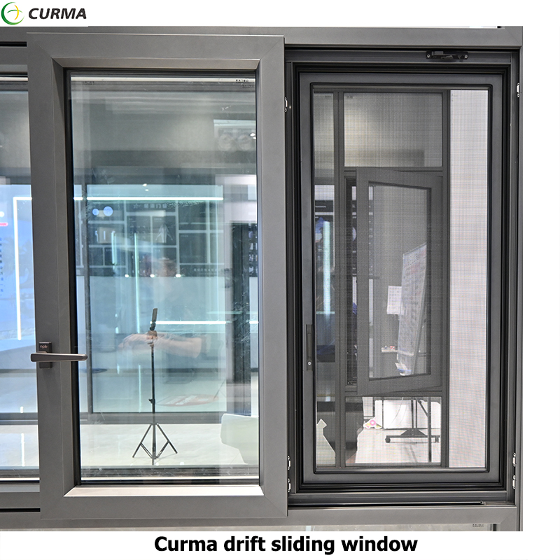 Curma aluminium custom drift horizontal sliding window for home