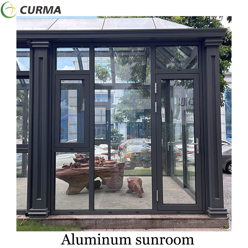 Aluminum sunroom manufacturers glass room aluminium frame solarium for garden