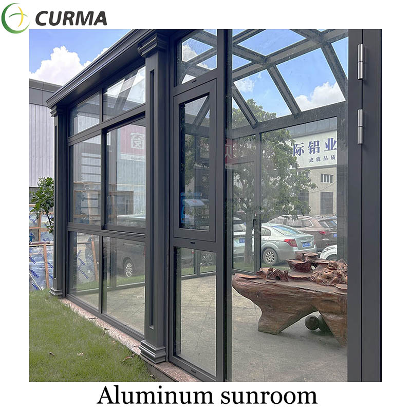 Aluminum sunroom manufacturers glass room aluminium frame solarium for garden