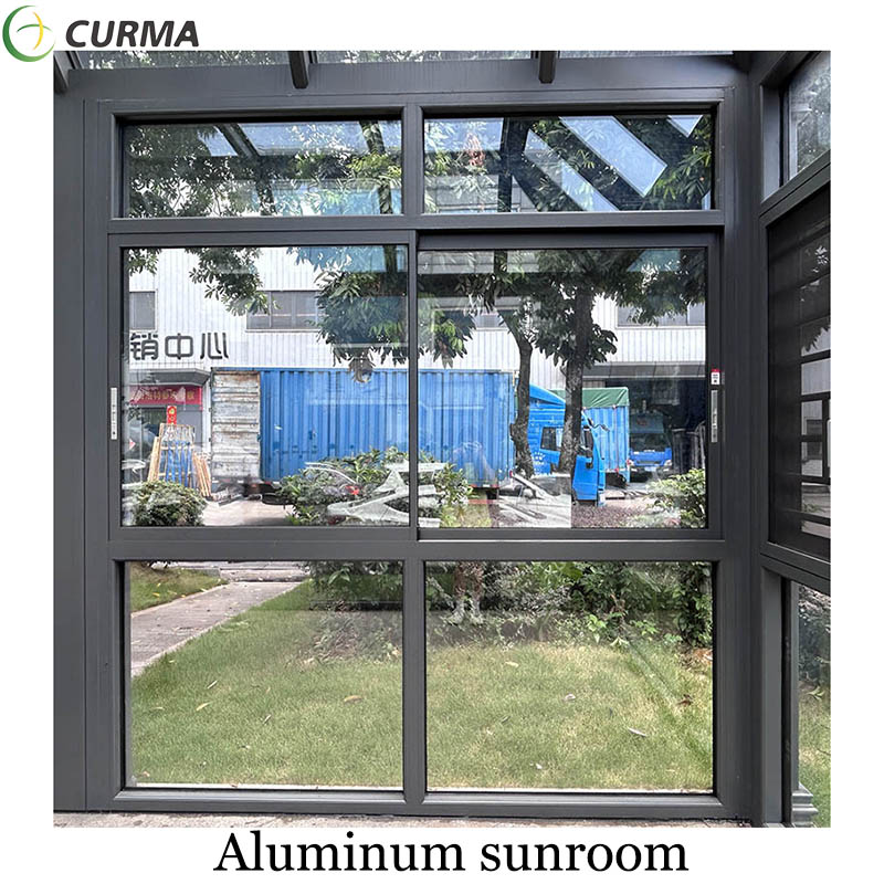 Aluminum sunroom manufacturers glass room aluminium frame solarium for garden