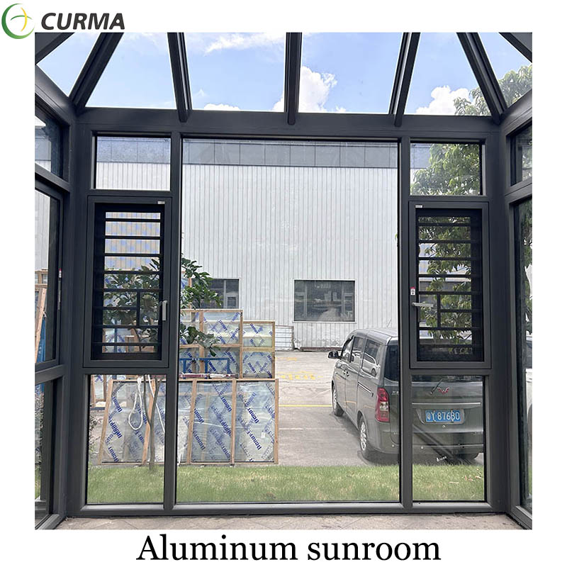 Aluminum sunroom manufacturers glass room aluminium frame solarium for garden