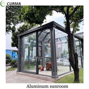 एल्यूमीनियम सनरूम निर्माताओं ग्लास कमरे एल्यूमीनियम फ्रेम बगीचे के लिए धूपघड़ी