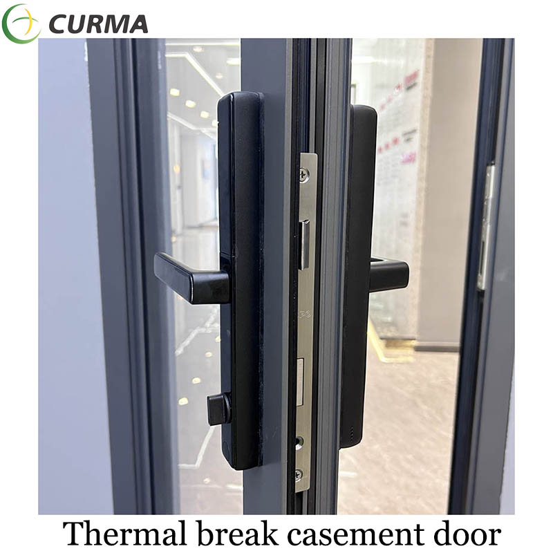 Curma waterproof aluminum glass casement door