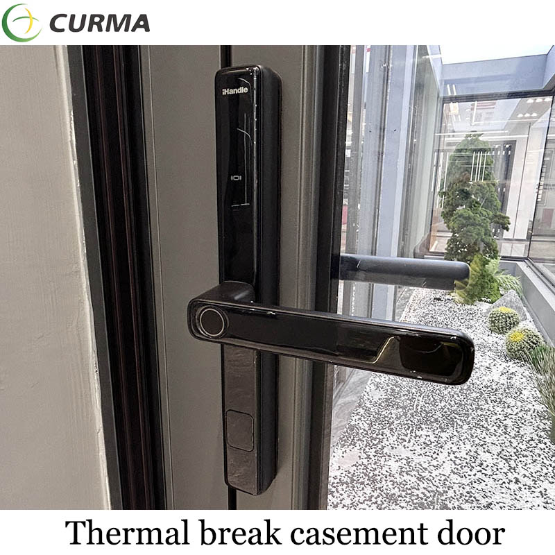 Curma waterproof aluminum glass casement door