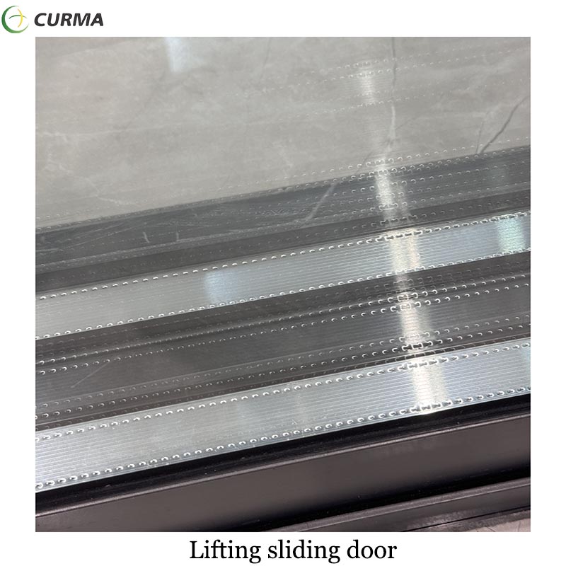 Aluminium custom made double glass external heavy duty lifting and sliding door for balcony