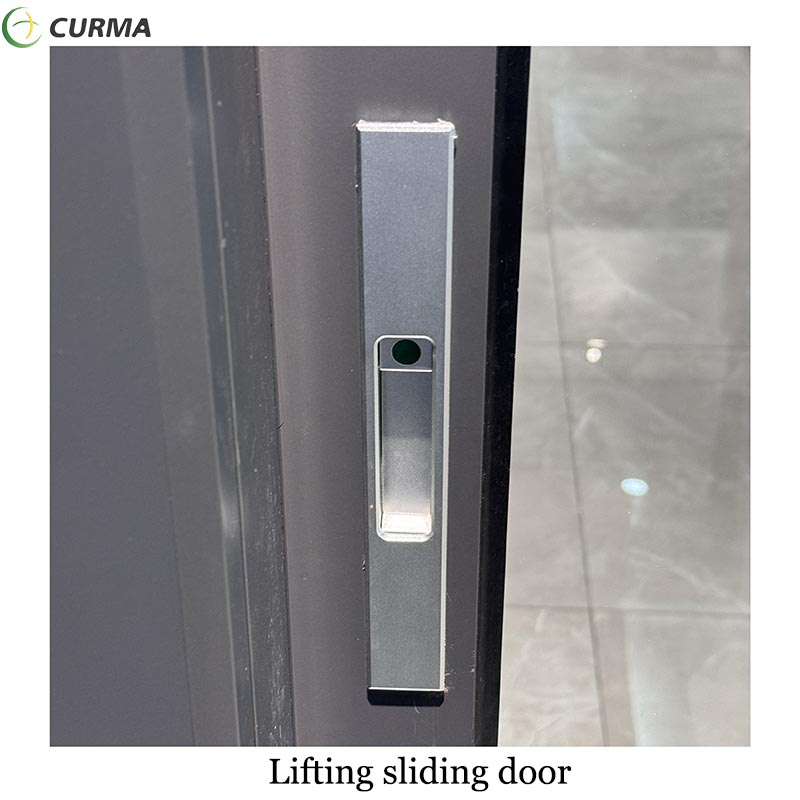 Aluminium custom made double glass external heavy duty lifting and sliding door for balcony