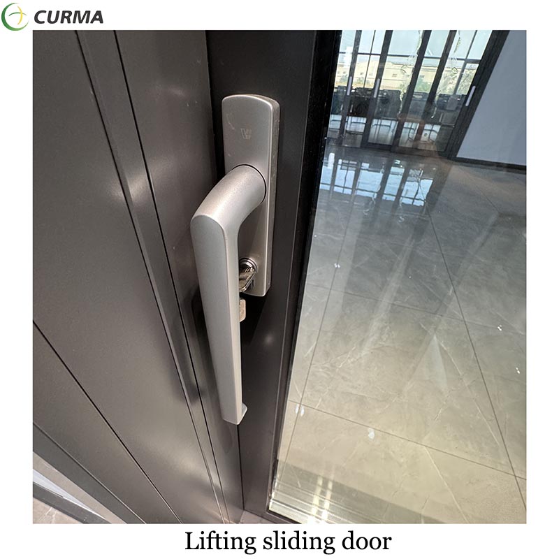 Aluminium custom made double glass external heavy duty lifting and sliding door for balcony